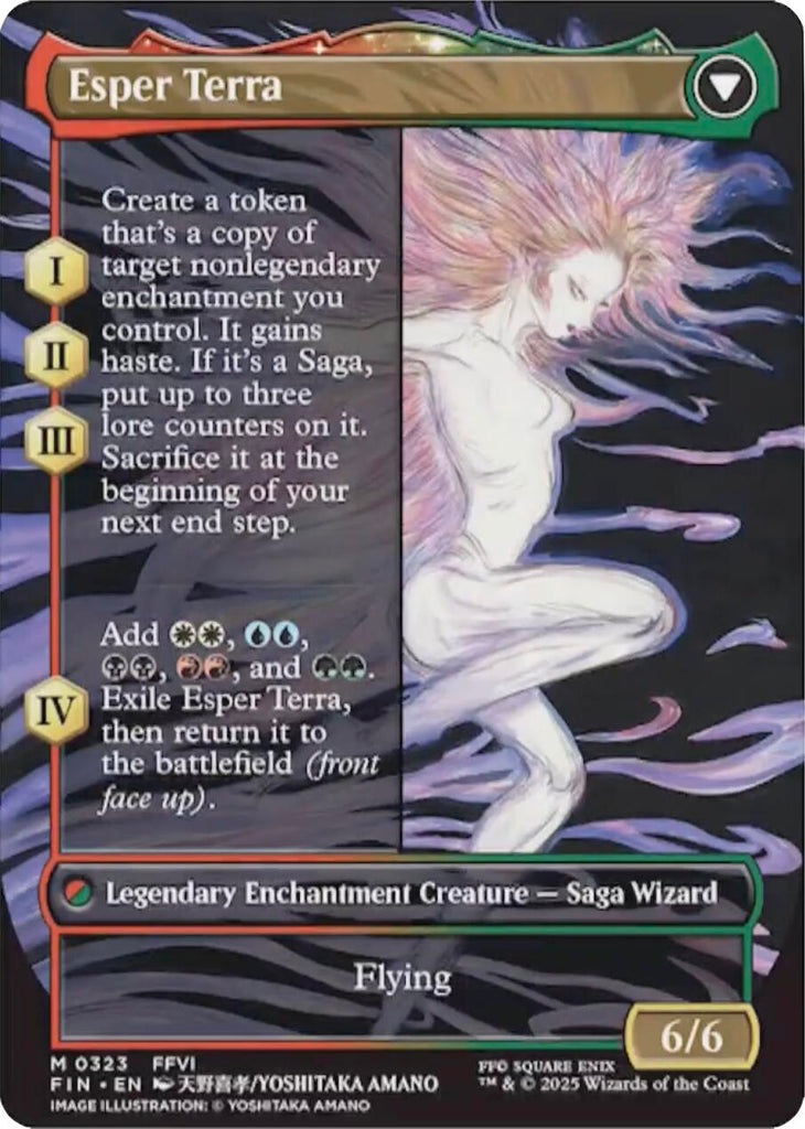 final fantasy enchantments mtg Terra, Magical Adept // Esper Terra (Borderless) [FINAL FANTASY]