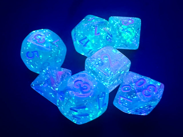 Nebula Mini-hedral Wisteria/white 7-Die set