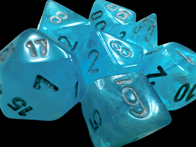 Luminary Mini-hedral Sky/silver 7-Die set
