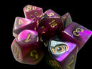 Gemini Mini-hedral Black-Purple/gold 7-Die Set
