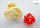 Translucent Mini-hedral Red/white 7-Die Set