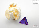 Borealis Mini-hedral Royal Purple/gold Luminary 7-Die
