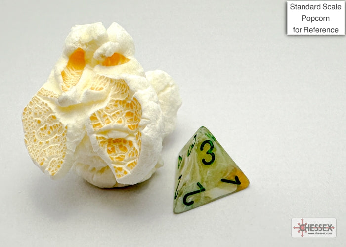 Marble Mini-hedral Green/dark green 7-Die Set