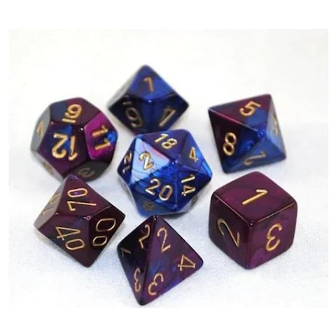 Gemini Dice -Chessex (Blue-Purple/Gold)