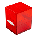 UltraPro Deck Box: Glitter Red Satin Cube