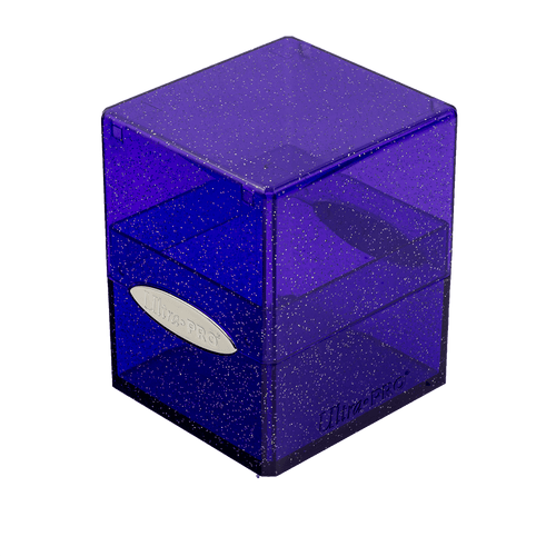 UltraPro Deck Box: Glitter Purple Satin Cube