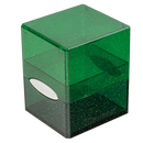 UltraPro Deck Box: Glitter Green Satin Cube