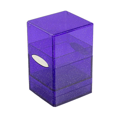 UltraPro Deck Box: Glitter Purple Satin Tower