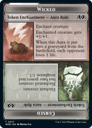 Wicked Role / Cursed Role (WOE) // Treasure (MH3) Double-Sided Token [The List]