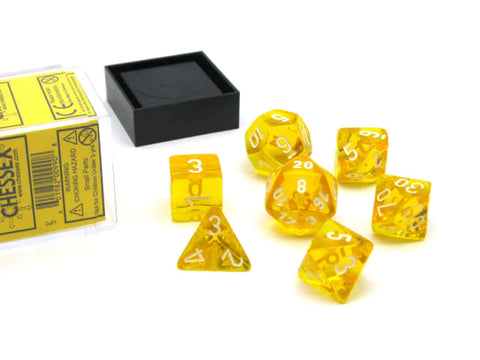 Translucent Dice -Chessex (Yellow/White)