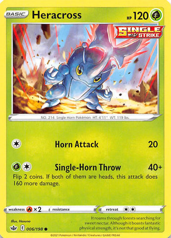 Heracross (006/198) [Sword & Shield: Chilling Reign]