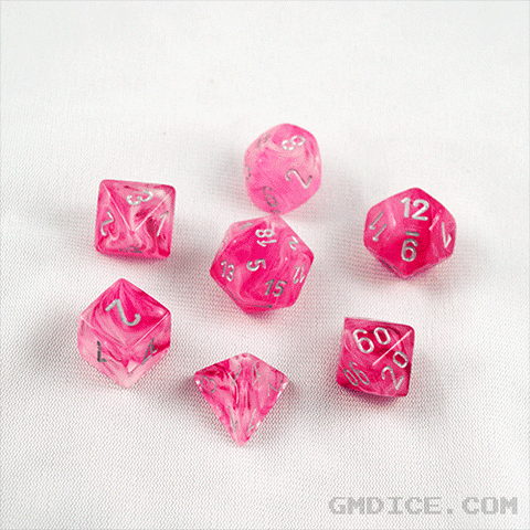 Ghostly Glow Dice -Chessex