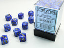 12mm d6 Dice Block (36 Dice - Vortex: Blue/Gold)