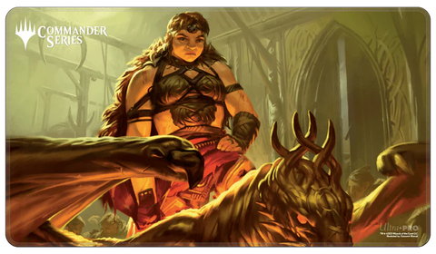 Stitched Playmat: Magic the Gathering: Khaldheim: Magda, Brazen Outlaw