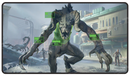 Stitched Edge Playmat: Magic the Gathering: Fallout®: V.A.T.S. Black Stitched (Deathclaw)