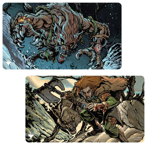 Double-Sided Playmat: Innistrad Remastered: Huntmaster of the Fells / Ravager of the Fells