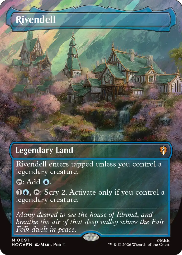 Rivendell (Borderless) (Surge Foil) [The Hobbit: Eternal-Legal]