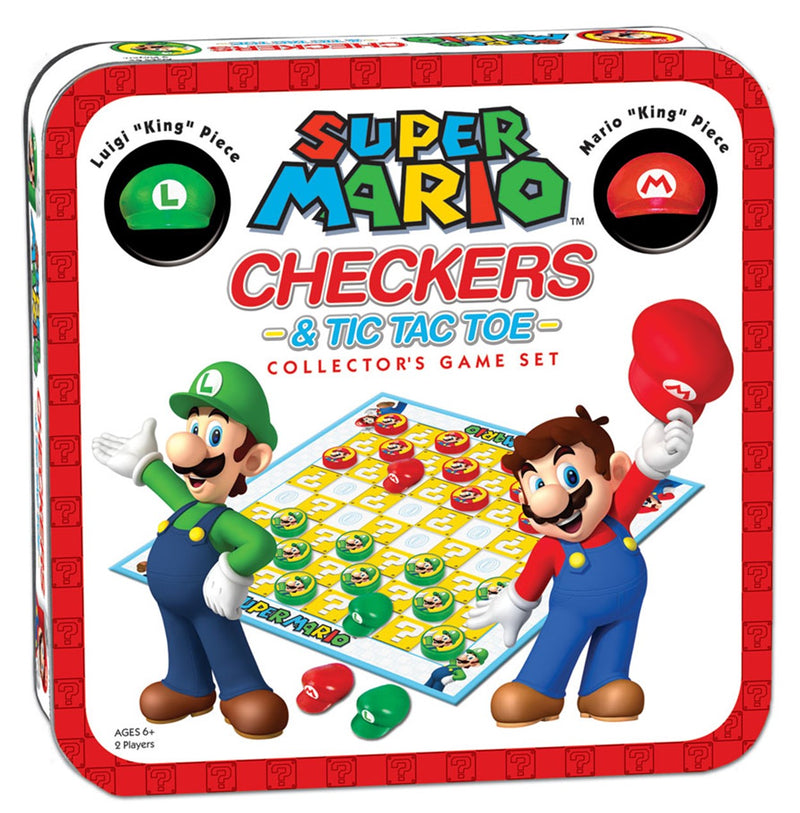 Super Mario™ Checkers & Tic Tac Toe Collector's Game Set