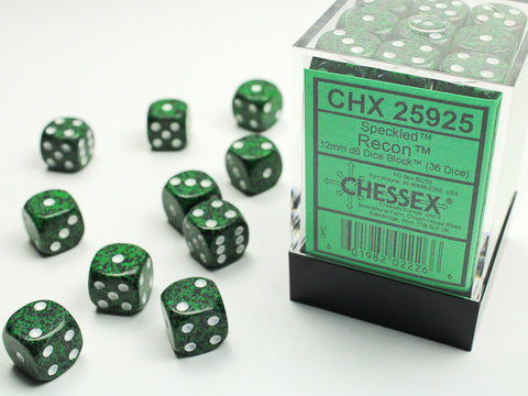 12mm d6 Dice Block (36 Dice - Speckled Recon)