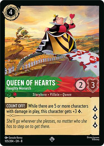 Queen of Hearts - Haughty Monarch (105/204) [Reign of Jafar]