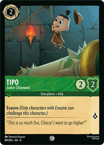 Tipo - Junior Chipmunk (89/204) [Reign of Jafar]