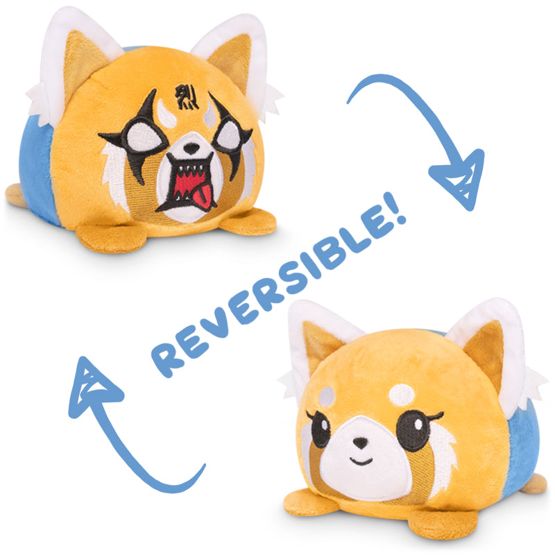 Reversible: Sanrio Aggretsuko Plushie (Happy + RAGE / Orange & Blue)