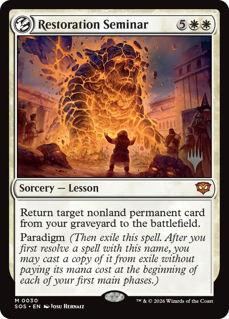Restoration Seminar [Secrets of Strixhaven Promos]