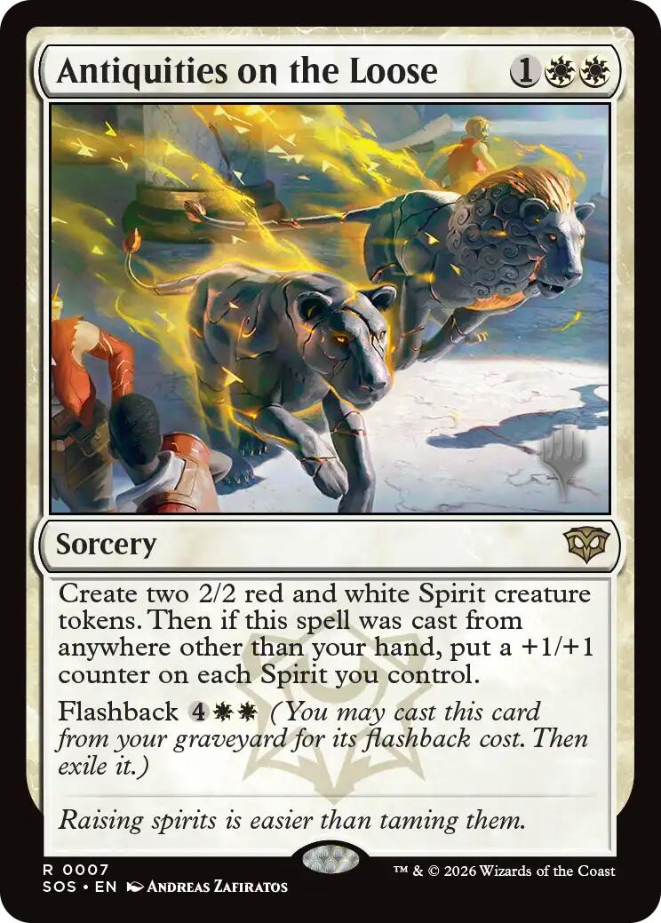 Antiquities on the Loose [Secrets of Strixhaven Promos]