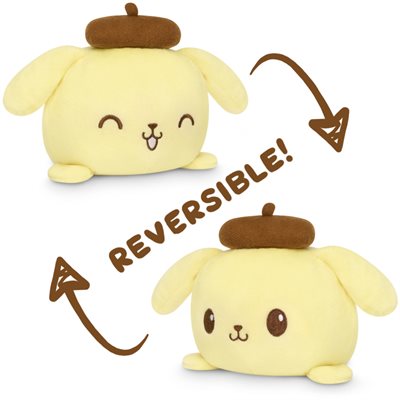 Reversible: Sanrio Pompompurin Plushie (Happy + Happy / Yellow)