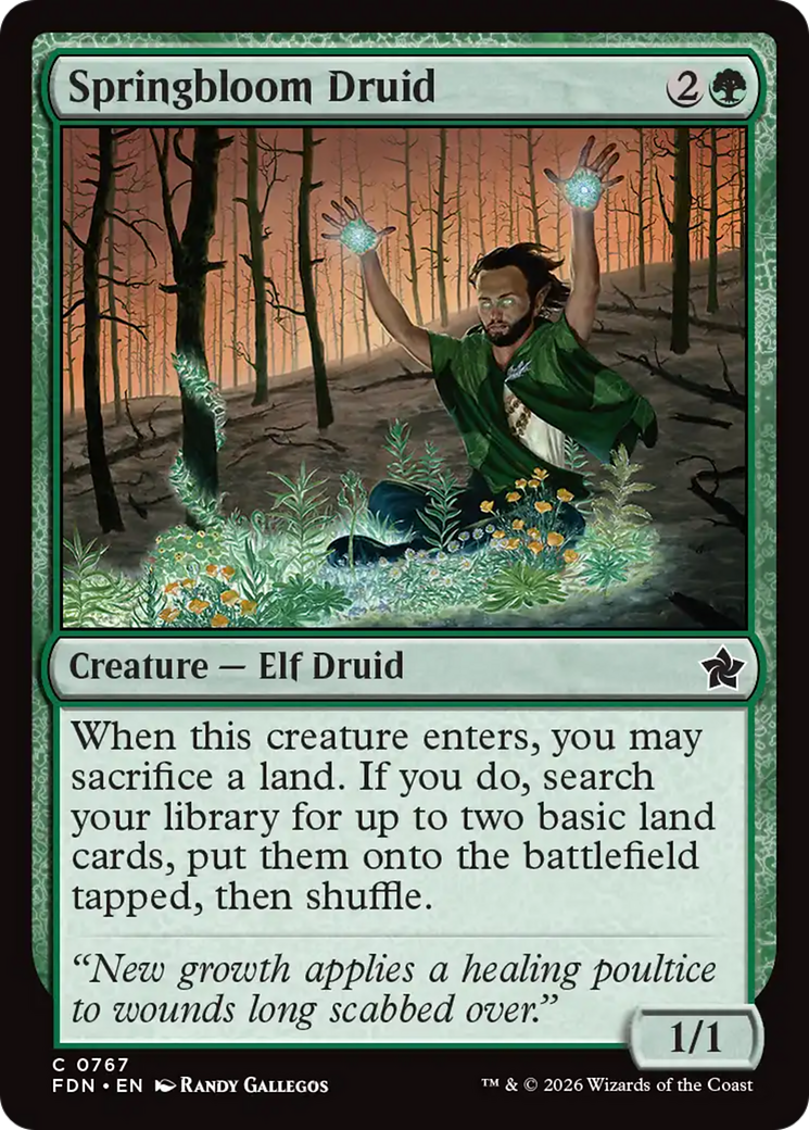 Springbloom Druid (0767) [Foundations]