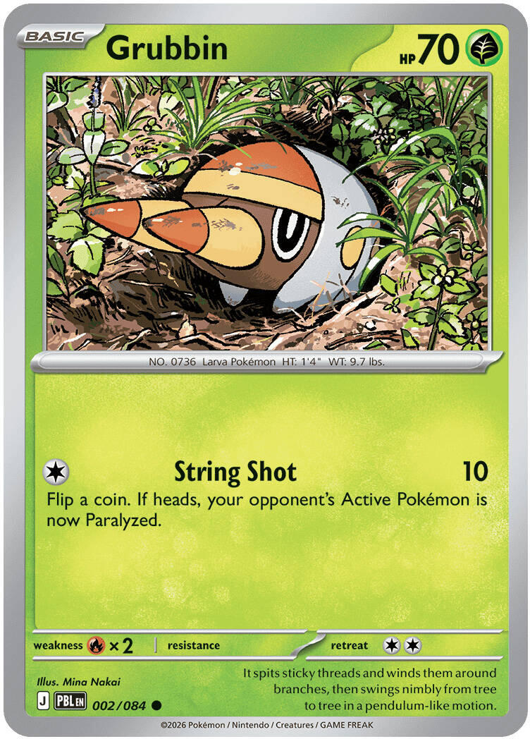 Grubbin (002/084) [Mega Evolution: Pitch Black]