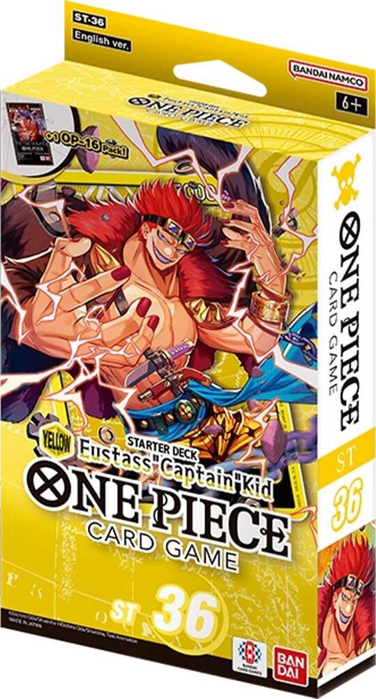 One Piece Card Game: ST-36 Starter Deck Display | Yellow Eustass "Captain" Kid [Pre-Order] 2026-07-31
