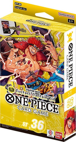 One Piece Card Game: ST-36 Starter Deck Display | Yellow Eustass "Captain" Kid [Pre-Order] 2026-07-31