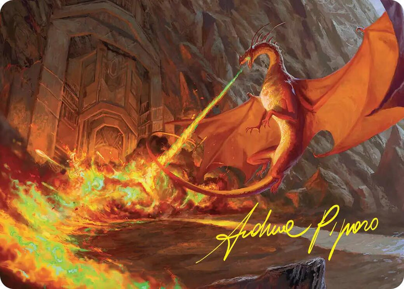 Smaug's Fury Art Card (Gold-Stamped Signature) [The Hobbit Art Series]