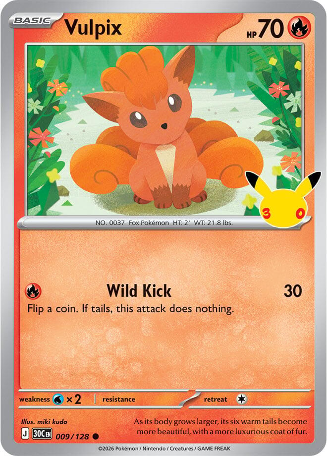 Vulpix (009/128) [Mega Evolution: 30th Celebration]