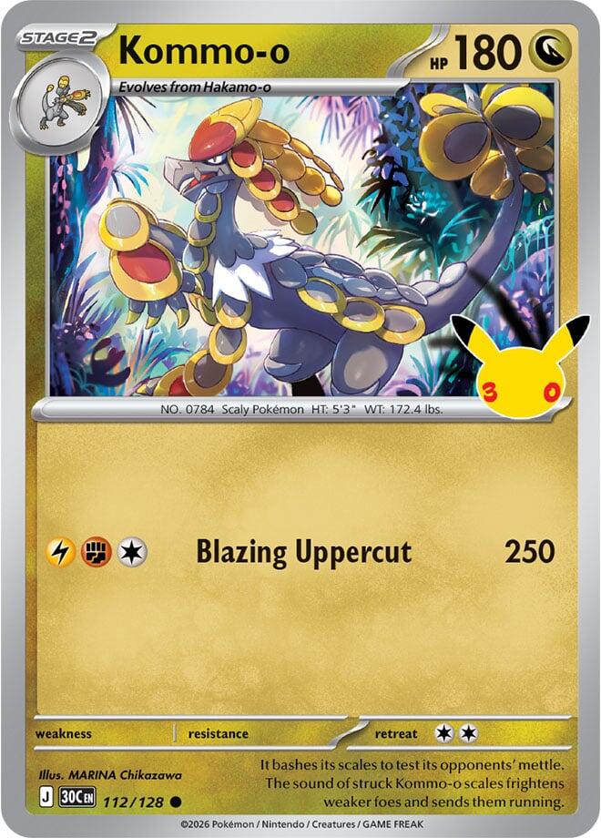 Kommo-o (112/128) [Mega Evolution: 30th Celebration]