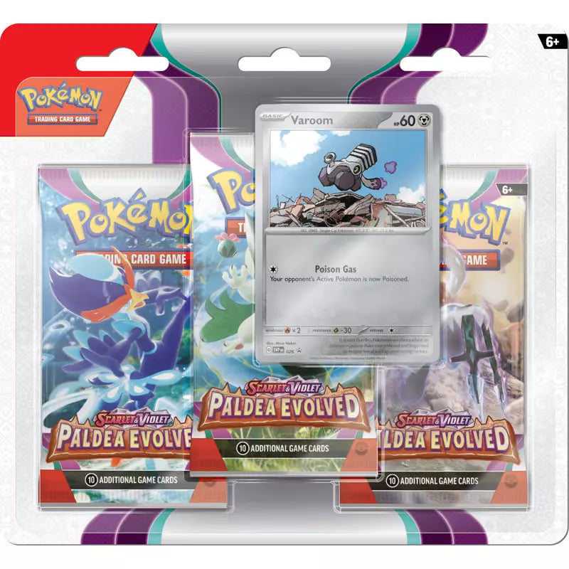 Pokémon TCG: Scarlet & Violet-Paldea Evolved Checklane Blister 3 Pack