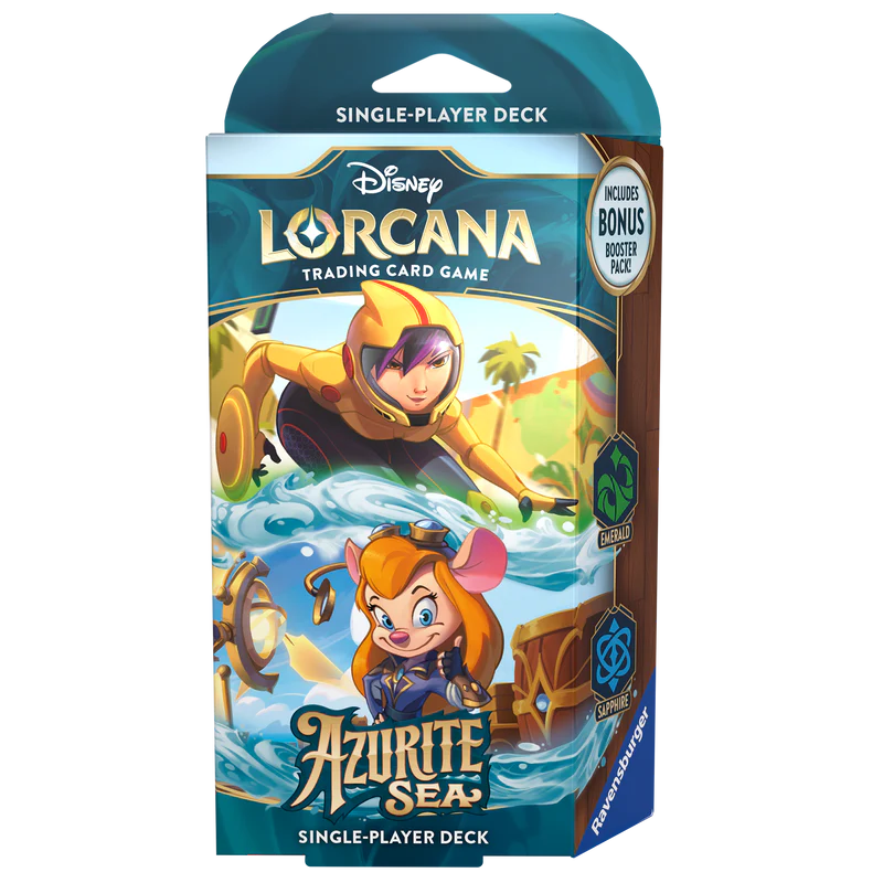 Disney Lorcana: Azurite Sea - Starter Deck - Emerald & Sapphire