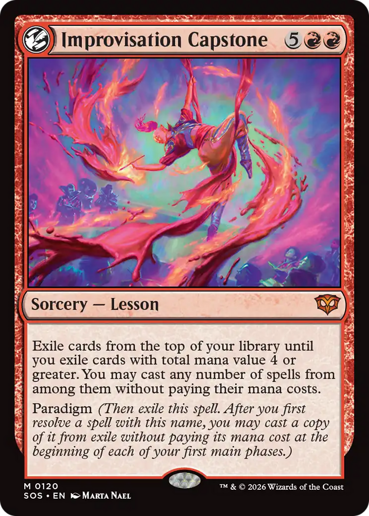 mtg exile cards from the top of your library until Improvisation Capstone [Secrets of Strixhaven]