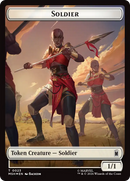 Copy // Soldier Double-Sided Token (Surge Foil) [Marvel Super Heroes Commander Tokens]