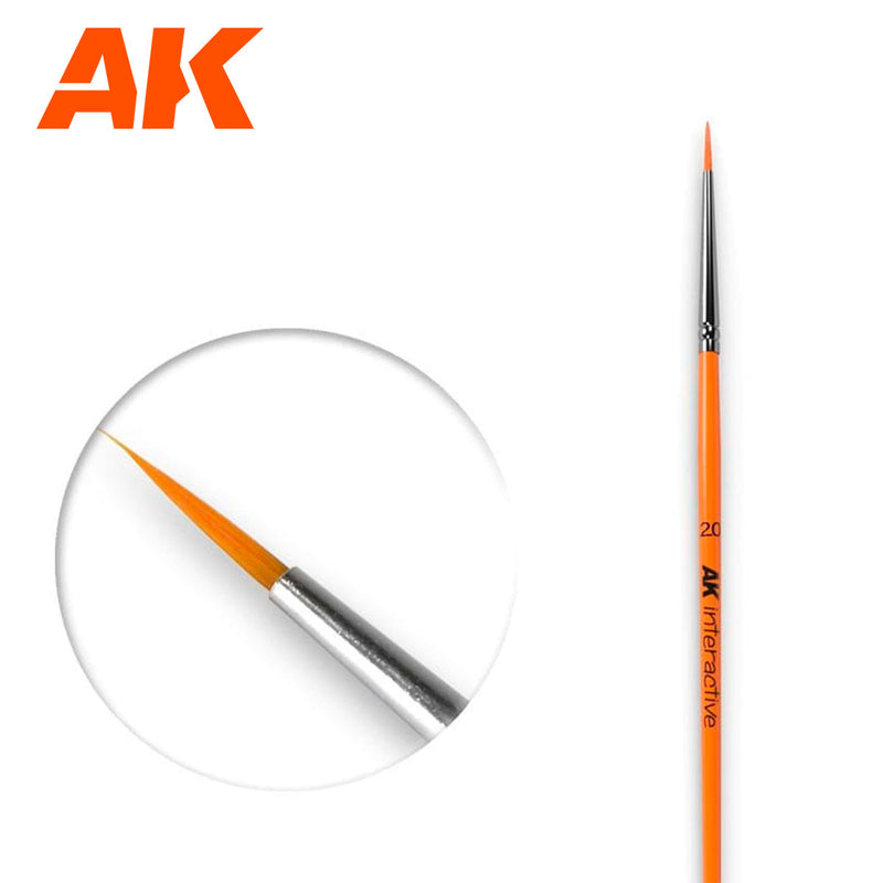 AK Interactive Round Brush 2 Synthetic