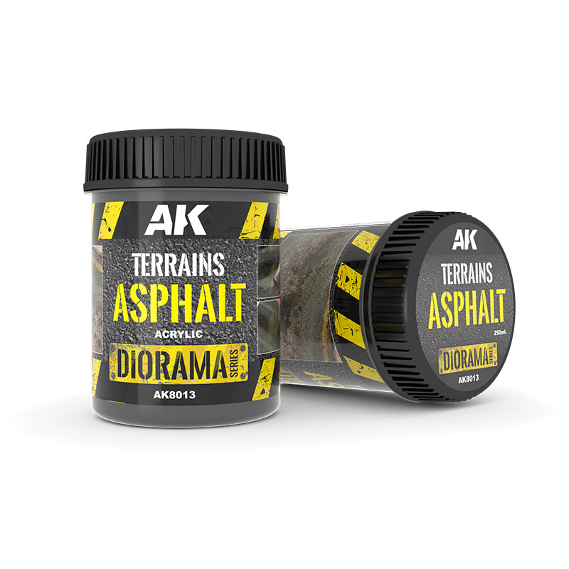 AK Interactive Terrains Asphalt - 250ml (Acrylic)