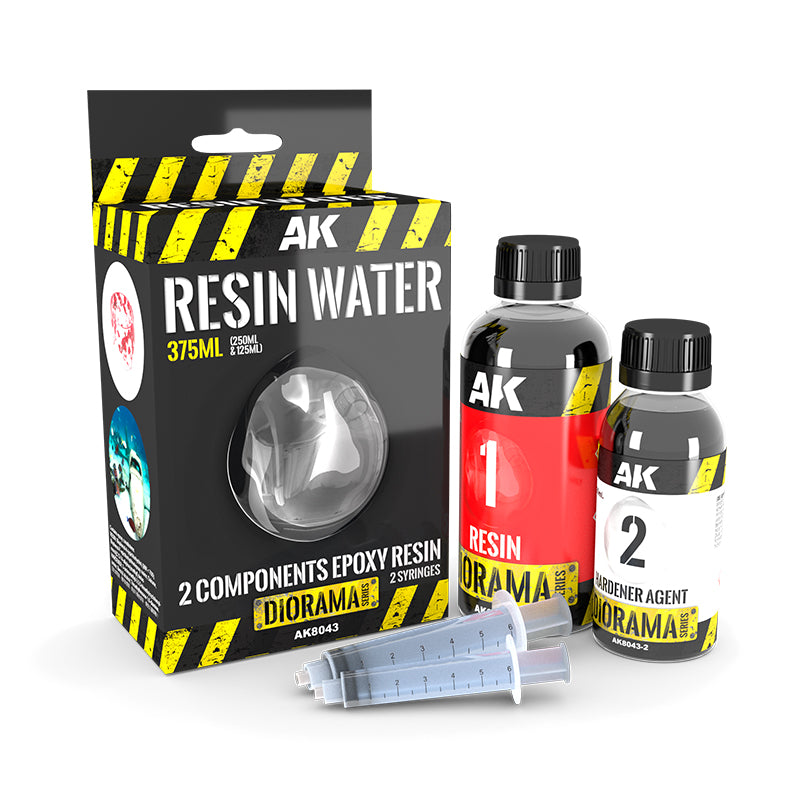 Resin water 2 components epoxy resin 375ML