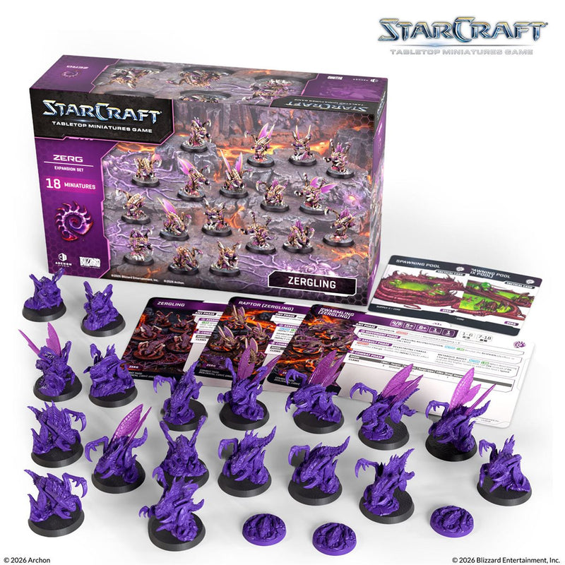 Starcraft: The Miniatures Game: Wave 1: Zerg: Zergling Expansion Set [Pre-Order] 2026-08-24