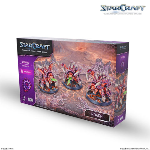 Starcraft: The Miniatures Game: Wave 1: Zerg: Roach Expansion Set [Pre-Order] 2026-08-24