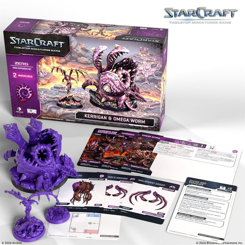 Starcraft: The Miniatures Game: Wave 1: Zerg: Primal Kerrigan Hero Expansion Set [Pre-Order] 2026-08-24