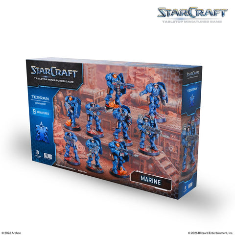 Starcraft: The Miniatures Game: Wave 1: Terran: Marine Expansion Set [Pre-Order] 2026-08-24