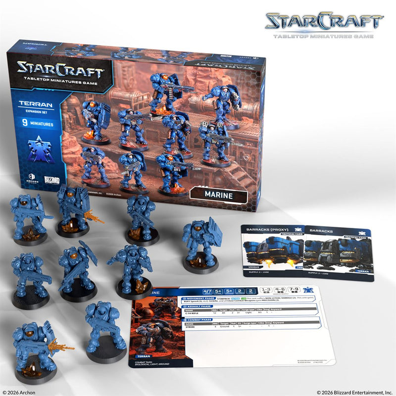 Starcraft: The Miniatures Game: Wave 1: Terran: Marine Expansion Set