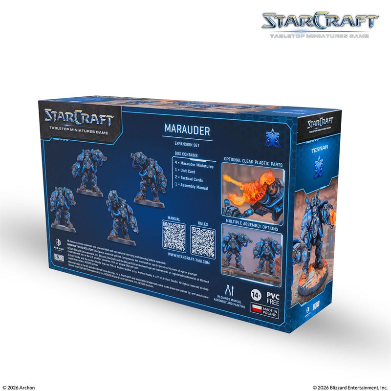 Starcraft: The Miniatures Game: Wave 1: Terran: Marauder Expansion Set [Pre-Order] 2026-08-24