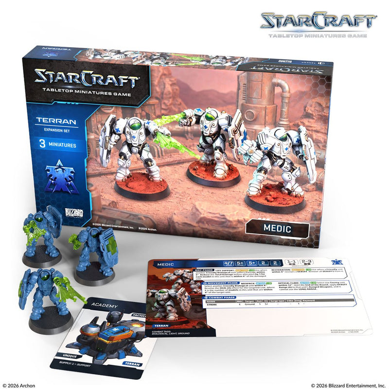 Starcraft: The Miniatures Game: Wave 1: Terran: Medic Expansion Set [Pre-Order] 2026-08-24